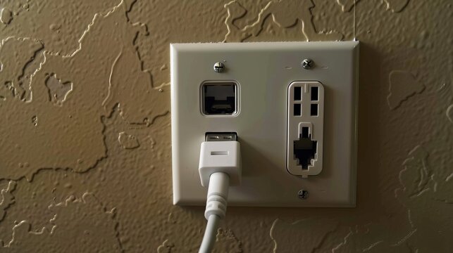 Connecting usb charger and adapter to gfci wall outlet for cell phone power supply