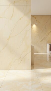 Beige Marble Texture Close-Up