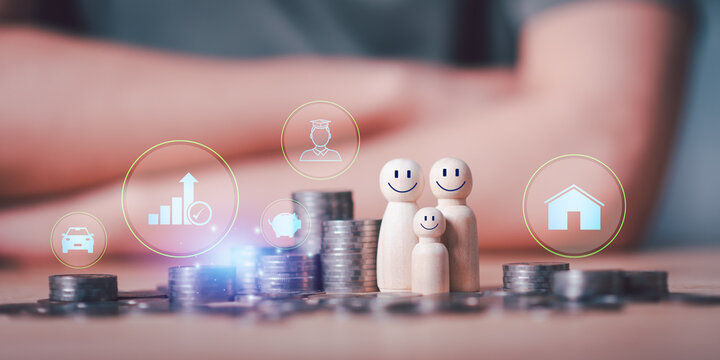 Financial advisor develops family financial planning savings, investment growth, education funding, home ownership, retirement preparation, wealth management, budgeting, long-term financial security.