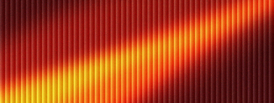 Abstract orange vertical lines background with glowing light beam. Modern geometric pattern of parallel stripes and warm gradients. Vibrant linear texture for digital marketing and banners.