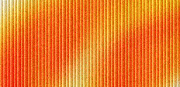 Vibrant orange abstract background with vertical stripes. Warm yellow gradient texture with linear pattern. Modern geometric backdrop for creative design projects and digital marketing media.