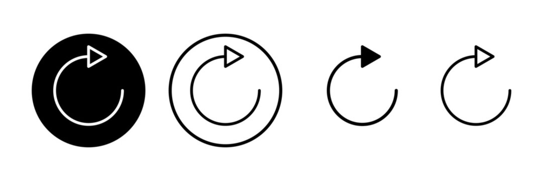 Refresh icon vector illustration. Reload sign and symbol. Update icon.