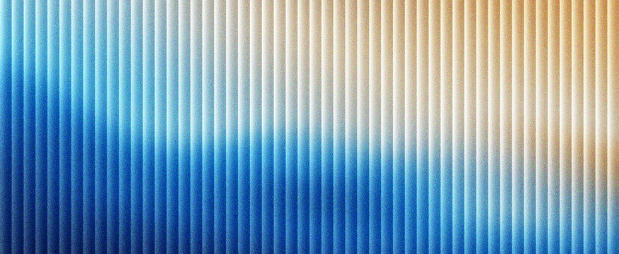 Abstract vertical line pattern with blue and orange gradient, modern geometric background with soft blur and rhythmic stripes, vibrant textured surface for corporate tech design and media.