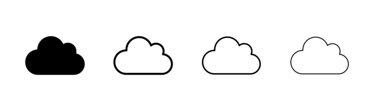 Cloud icon logo design. cloud sign and symbol
