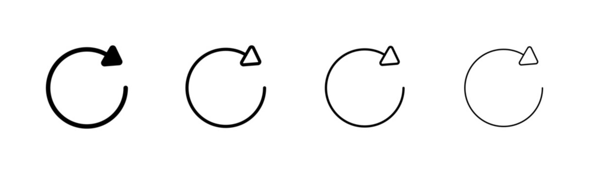 Refresh icon logo design. Reload sign and symbol. Update icon.