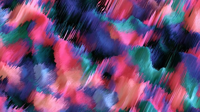 colorful glitch camouflage pattern