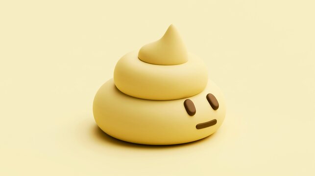 Simple and Cute 3D Illustrations of Poop Characters