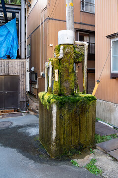 old fountain in the city