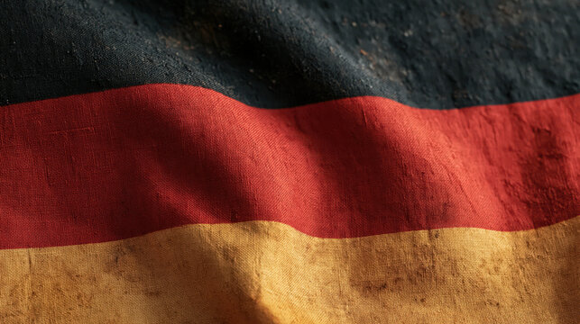 German flag vintage fabric historic textile