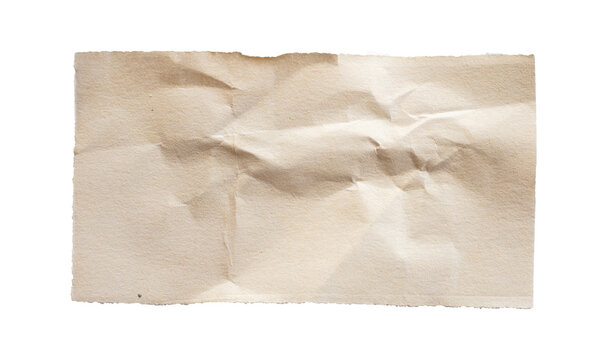 old paper bag isolated