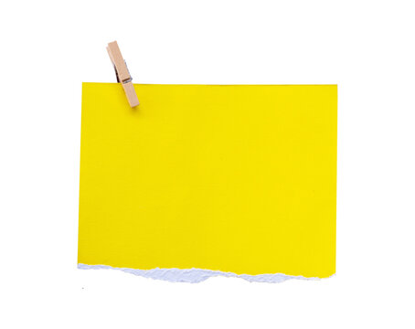yellow sticky note with push pin