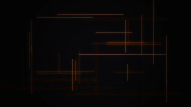 Abstract architectural structure with linear smoke effects and cinematic motion in 4K resolution