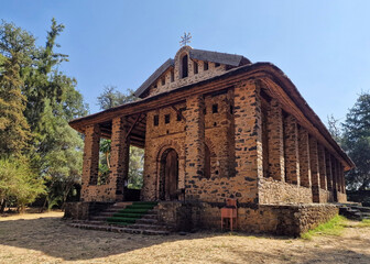 Debre Birhan Selassie, best-preserved church of the Gondarine period, renowned for its magnificent murals © Janos