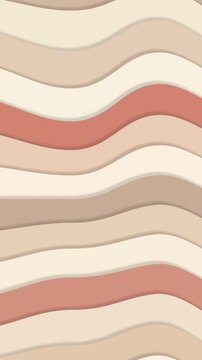 Layered Ivory and Coral Paper Dunes Vertical Loop