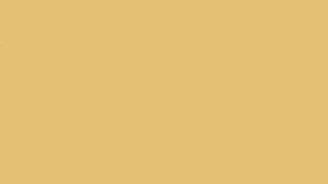 Red dots with white outline moving across golden yellow background