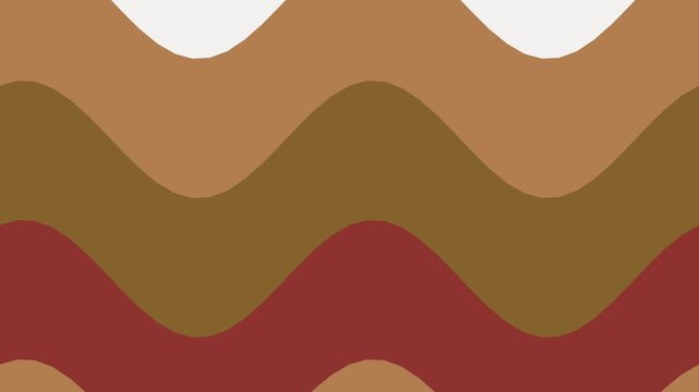 Seamless loop orange groovy wave motion background