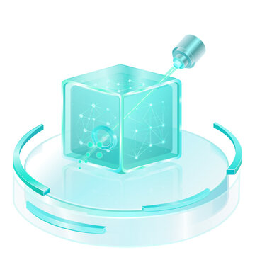 AI observability and system monitoring, isometric vector illustration