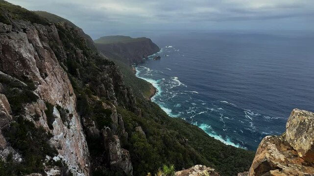 Stunning cliffs Cape Raoul Lookout Tasmania Australia