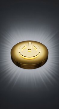 電源ボタン、光、金、輝き、起動、開始、エネルギー、技術、未来、希望