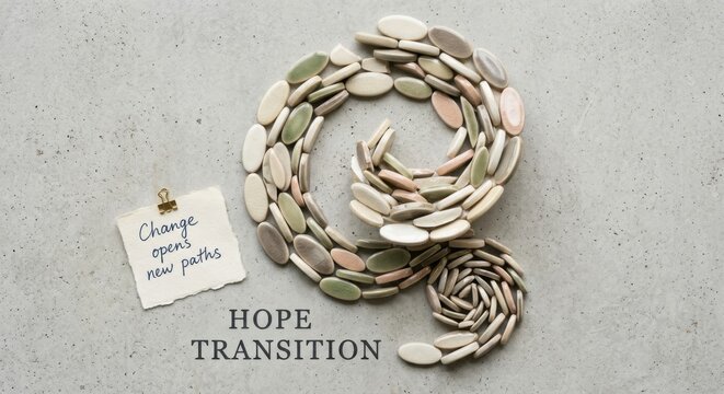 Ceramic Ovals Form Organic Spiral Arrangement