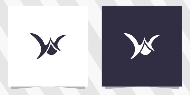 letter w logo design vector