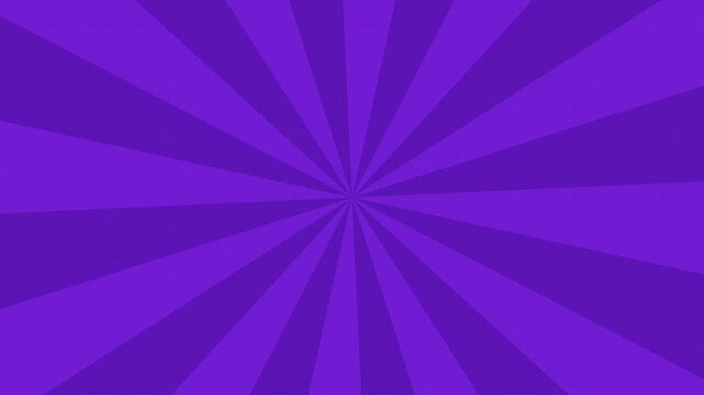 Sunburst pattern radiating in shades of purple across the frame.