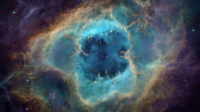 Mesmerizing James Webb telescope cosmic capture of Southern Ring Nebula, incredibly detailed stellar structure with complex gas and dust interactions, soft ethereal color palette transitioning