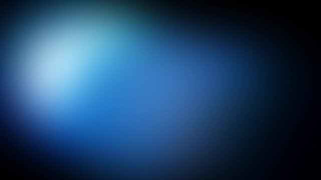 Abstract dark blue gradient background with soft glowing light beam and smooth blurry texture for design concept