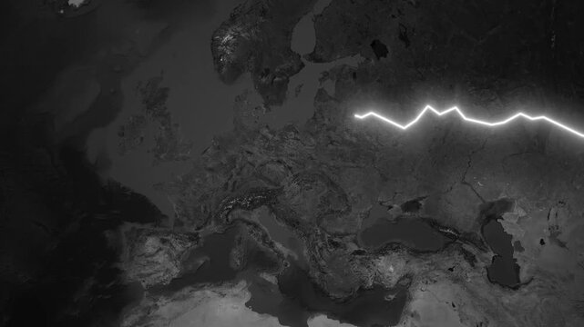 China to Germany Travel Flight Route Map Animation