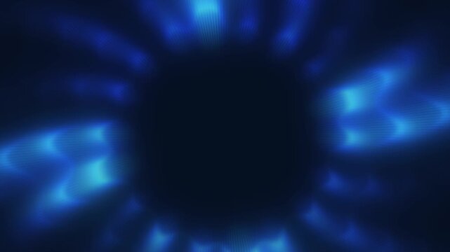 Dynamic blue abstract light design creating a vibrant energy flow, perfect for futuristic backgrounds, technology concepts, or captivating digital art projects