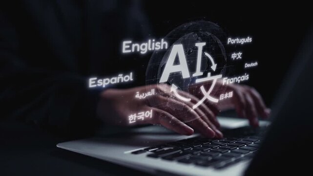 Global communication with multiple languages, digital translation tools, multilingual technology, cross-cultural communication, and virtual language learning environments. Elide