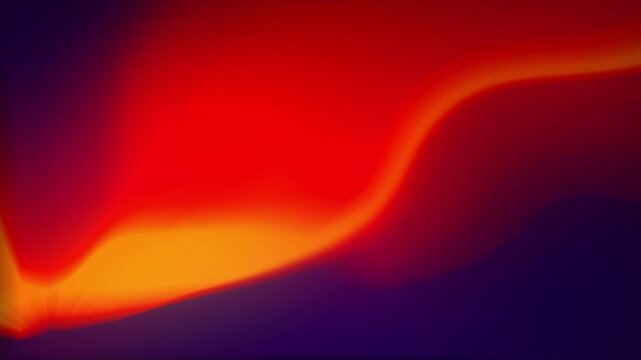 Abstract dark purple and vibrant red orange wave gradient background with glowing light curves