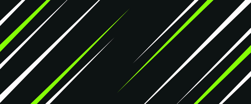 sport background Abstract diagonal speed lines in green, white, and black