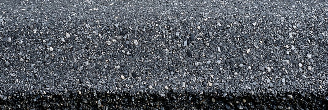 Stone path texture seamless pattern of architectural gravel floor. Aerial top view of Stone landscaping road construction material.