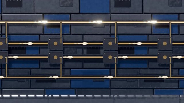 Graphite Blue Processor Signal Fabric