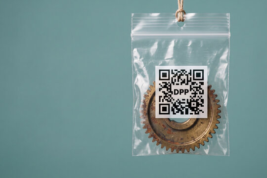 Metal Gear in DPP QR Code Package for Confident Machine Part Identification and Inventory Tracking