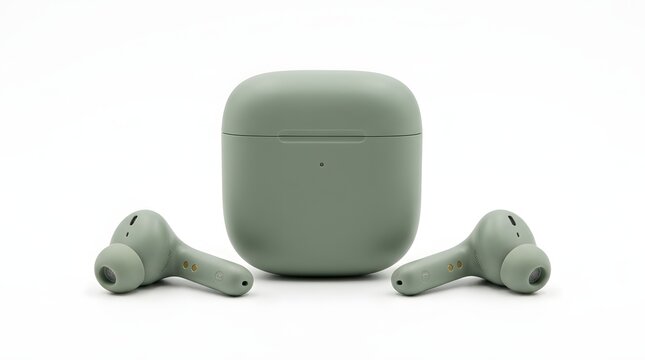 Set of Unbranded Wireless Earbuds with Charging Case