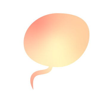 colorful gradient speech bubble transparent background