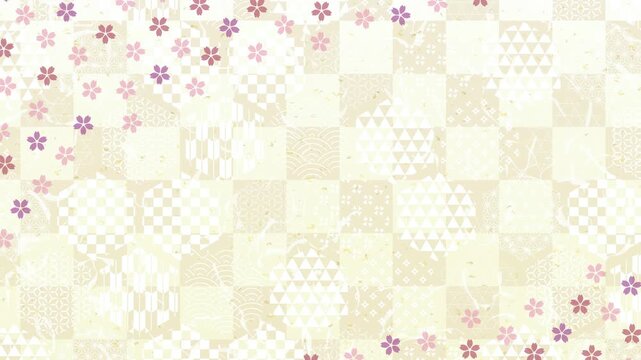 Japanese style cherry blossom pattern 4K