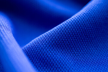 Blue football jersey clothing fabric texture sports wear background
