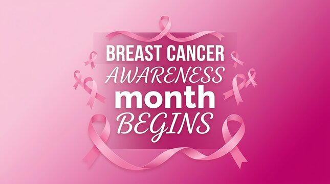 Breast cancer awareness month promotional banner