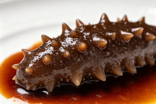Buddha Jumps Over the Wall Macro Sea Cucumber Texture Close-up