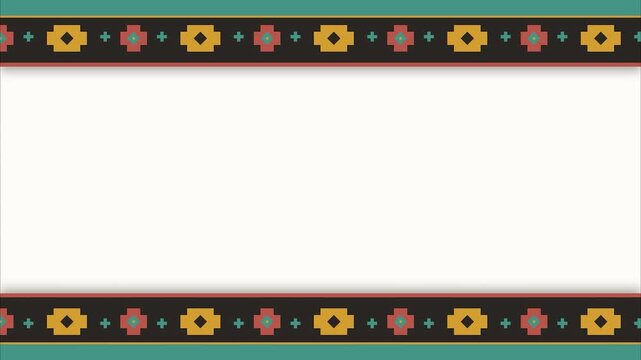 Native american tribal pattern borders geometric ethnic graphic design indigenous peoples day background overlay template for cultural events and social media