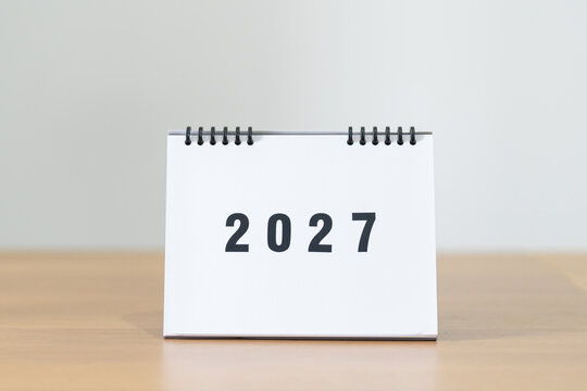 2027 New Year Concept. Calendar Showing Representing New Beginning, Future Planning, Goal Setting, Change, Growth, Fresh Start and New Opportunities