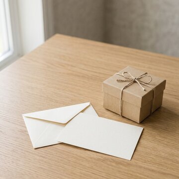 Client Appreciation Set with Blank Envelope Card and Closed Box