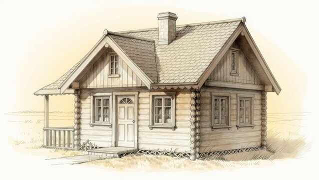 Charming Wooden Cabin in Natural Setting with Rustic Appeal
