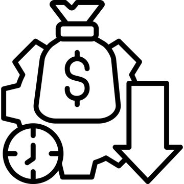 Cost Efficiency line icon