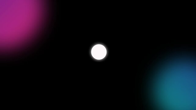 Abstract space background art with a bright white center circle, magenta nebula, and blue nebula. Suitable for cosmicthemed designs and backgrounds.