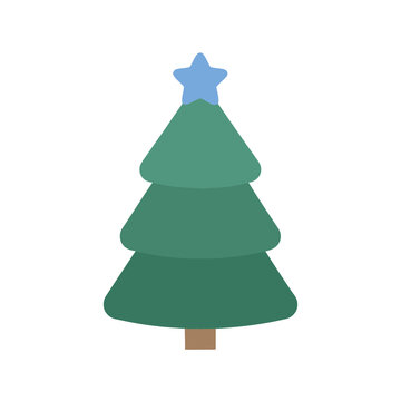 Christmas tree with star decoration
