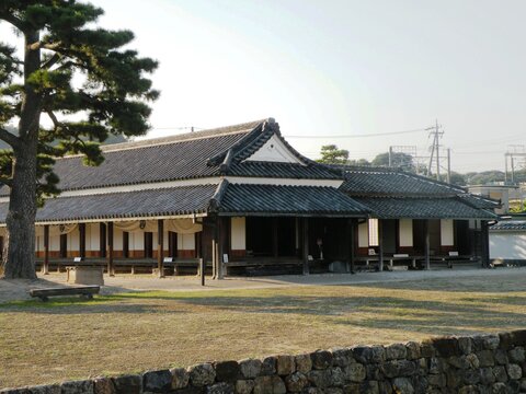 東海道新居宿の風景　旧新居関所跡
